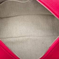 Pre Owned حقيبة هيرمس برايد-A-براق تول الوردي الأحمر صغير