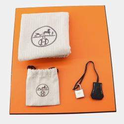 Pre Owned حقيبة هيرمس بيركين 25 جلد توغو أسود/روج كاساك