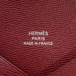 Pre Owned Hermes Calvi Rouge H Veau Madame