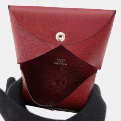 Pre Owned Hermes Calvi Rouge H Veau Madame