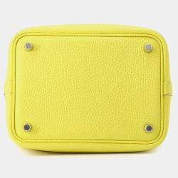 Pre Owned حقيبة هيرمس بيكوتين قفل ليم جلد كليمنس توريلون حجم متوسط