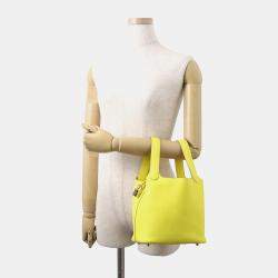 Pre Owned حقيبة هيرمس بيكوتين قفل ليم جلد كليمنس توريلون حجم متوسط