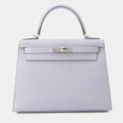 Pre Owned Hermes Kelly Sellier Green Pantan Epsom Size 28