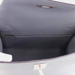 Pre Owned Hermes Kelly Sellier Green Pantan Epsom Size 28