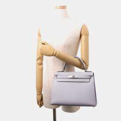 Pre Owned Hermes Kelly Sellier Green Pantan Epsom Size 28