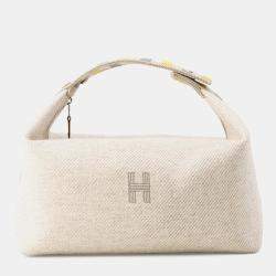 Pre Owned Hermes Bride A Brack O Care Beige Wool Size Gm