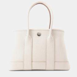 Pre Owned Hermes Neo Garden Beton Negonda Leather Size 23