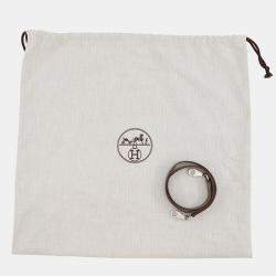 Pre Owned Hermes 24/24 Sac Van Quatre Etoupe Togo Leather Swift Leather Size 29