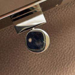 Pre Owned Hermes 24/24 Sac Van Quatre Etoupe Togo Leather Swift Leather Size 29