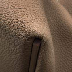 Pre Owned Hermes 24/24 Sac Van Quatre Etoupe Togo Leather Swift Leather Size 29