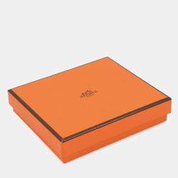 Pre Owned محفظة هيرمس أزاب كومباكت سيلك إن كراي إيبسوم