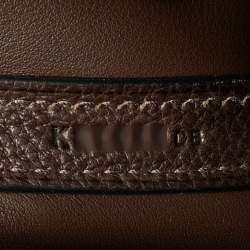 مملوكة مسبقًا Hermès 24/24 29 Palladium Finish Ebene Barenia Faubourg Top Handle Bag