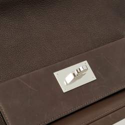 مملوكة مسبقًا Hermès 24/24 29 Palladium Finish Ebene Barenia Faubourg Top Handle Bag