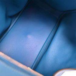 مملوكة مسبقًا Hermes Blue Zanzibar Evercolor Lindy 34 Shoulder Bag