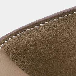 Pre Owned Hermes Etoupe Gray Veau Evercalf Toolbox 26 2way Handbag