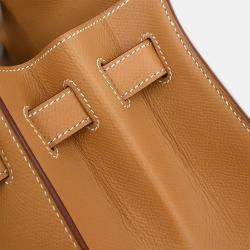 مملوكة مسبقًا Hermes Natural Courchevel Kelly 32 Sellier 2way Handbag