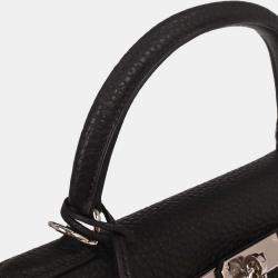 Pre Owned حقيبة هيرمس كيلي 32 ريترن 2 وين توغو أسود