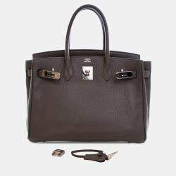Pre Owned حقيبة هيرمس بيركين 30 غري توغو روتورنه