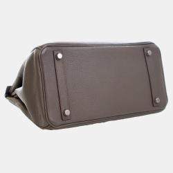 Pre Owned حقيبة هيرمس بيركين 30 غري توغو روتورنه