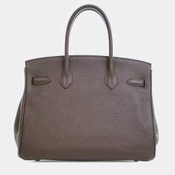 Pre Owned حقيبة هيرمس بيركين 30 غري توغو روتورنه