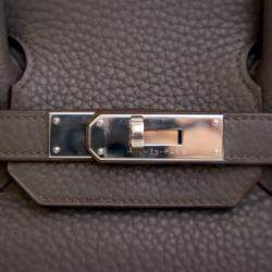 Pre Owned حقيبة هيرمس بيركين 30 غري توغو روتورنه