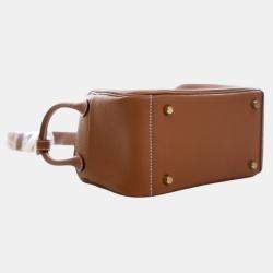 Pre Owned حقيبة هيرمس ليندي 20 كليمنس بني ميني