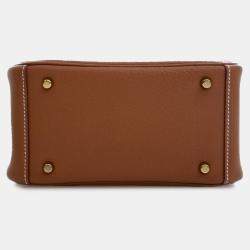 Pre Owned حقيبة هيرمس ليندي 20 كليمنس بني ميني