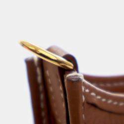 مملوكة مسبقًا حقيبة هيرمس إيفلين كليرونس بني 16 ت.ب.م