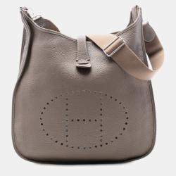 Pre Owned Hermes Brown Clemence Evelyne II TGM