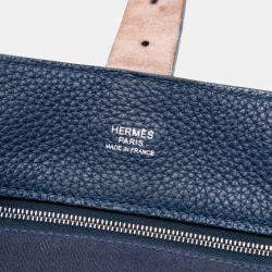 Pre Owned Hermes Blue Clemence Marwari PM