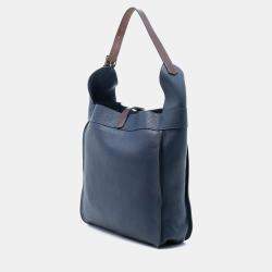 Pre Owned Hermes Blue Clemence Marwari PM