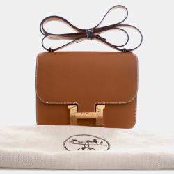 مملوكة مسبقًا Hermes Brown Mini Epsom Constance III 18