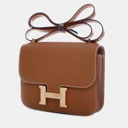 مملوكة مسبقًا Hermes Brown Mini Epsom Constance III 18