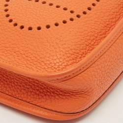 Pre Owned حقيبة هيرمس إيفلين TPM  جلد تشوكيليت كليمنس