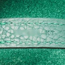 Pre Owned Hermes Picotin Lock 18 Vert Vertigo Taurillon Clemence Leather Tote