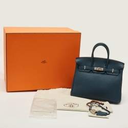 Pre Owned حقيبة يد توتس هيرمس بيركين 25 جلد كولفيرت توغو إكسسوار مطلي بلاديوم