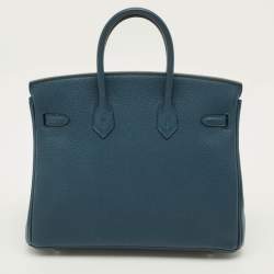 Pre Owned حقيبة يد توتس هيرمس بيركين 25 جلد كولفيرت توغو إكسسوار مطلي بلاديوم