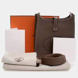 مملوكة مسبقًا Hermes Brown Clemence Evelyne 16 Amazone