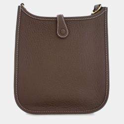 مملوكة مسبقًا Hermes Brown Clemence Evelyne 16 Amazone