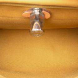 مملوكة مسبقًا Hermes Brown Yellow Toile Herbag Zip 31