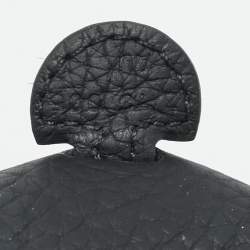 Pre Owned Hermes Evelyne TPM Noir Taurillon Clemence Leather Crossbody Bag