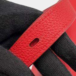 Pre Owned Hermes Red Taurillon Novillo Opli 24