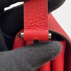 Pre Owned Hermes Red Taurillon Novillo Opli 24