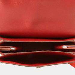 Pre Owned Hermes Red Taurillon Novillo Opli 24
