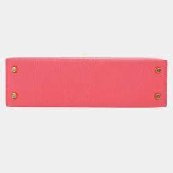 Pre Owned حقيبة هيرمس كيلي ميني شيفر ميسور وردية سولييه 20