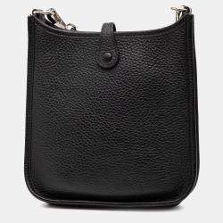 Pre Owned Hermes Black Clemence Evelyne TPM 16