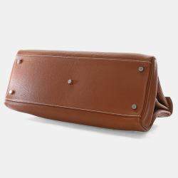 Pre Owned Hermes Gold Clemence Shoulder Kelly 42