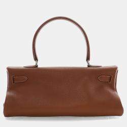 Pre Owned Hermes Gold Clemence Shoulder Kelly 42