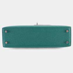 Pre Owned حقيبة هيرمس كيلي ميني 20 إيبسوم مالاكيت