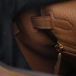 Pre Owned Hermes Brown Alezan Togo Kelly 25